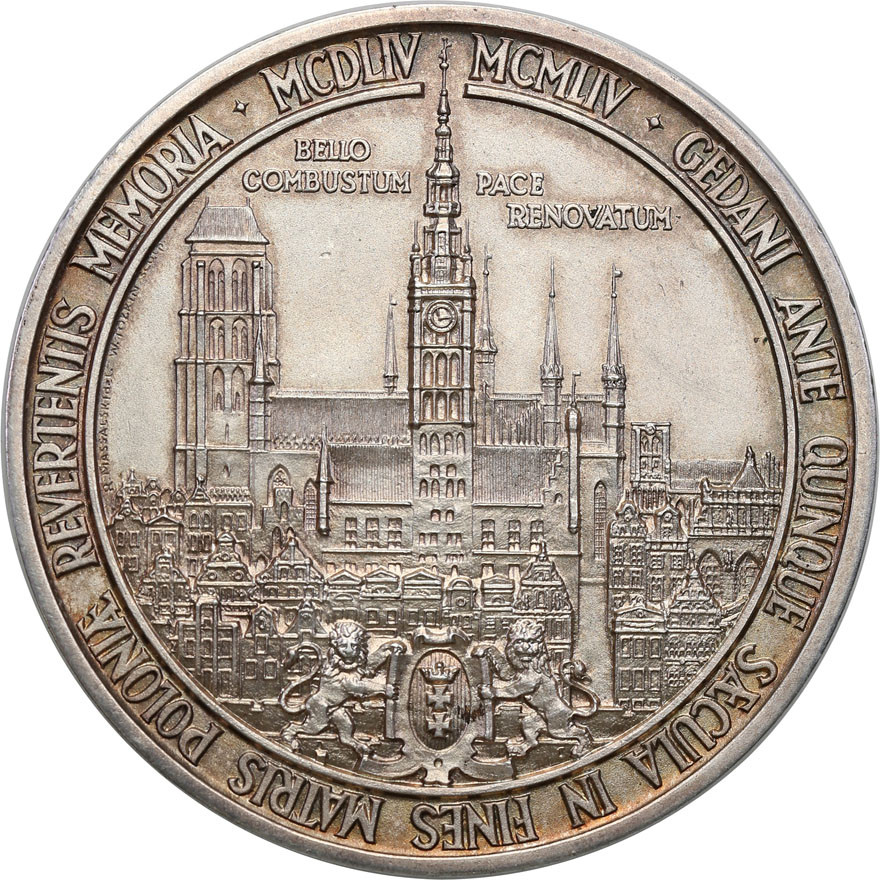 PRL. Medal 500-lecie powrotu Gdańska do Polski, srebro